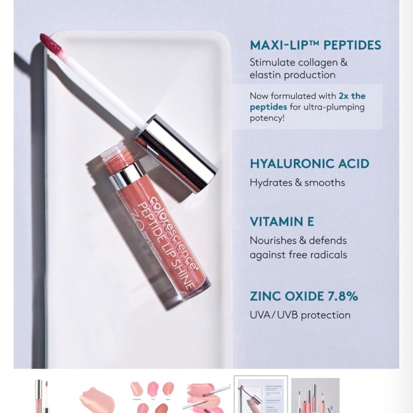 Colorescience Peptide Lip Shine SPF30 - shade Scarlet - Picture 4 of 5